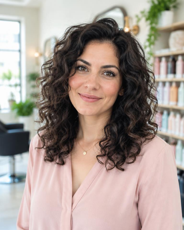 Portrait of stylist specialising in Curly Hair & Treatments